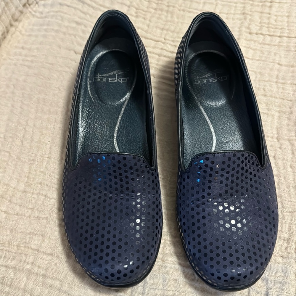 Olivia polka dot navy loafers